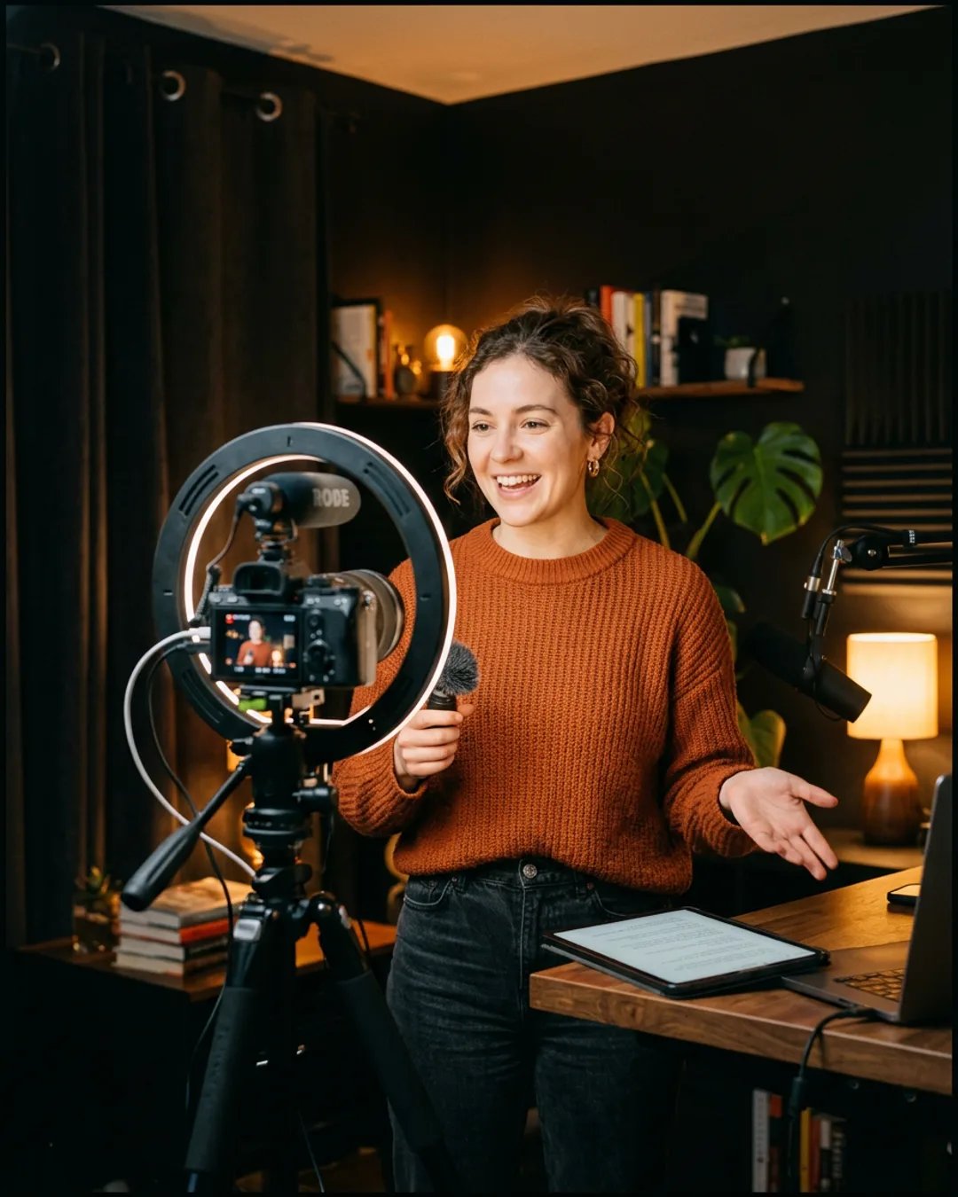 Creator recording video