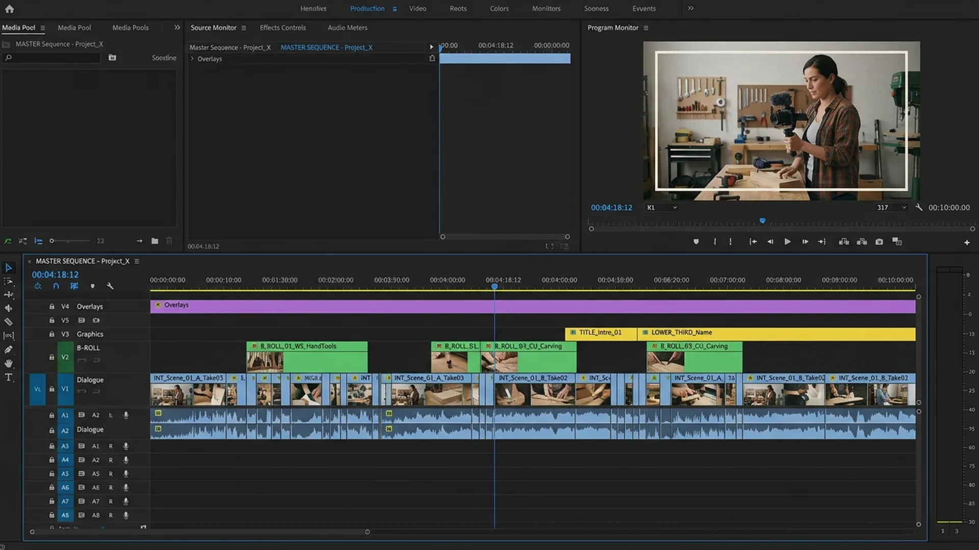 Edited — structured cuts, B-roll, retention breaks